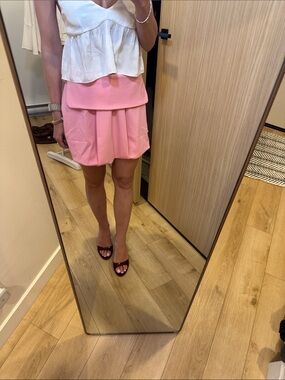 New!!! Pink Bubble Hem Mini Skirt smal